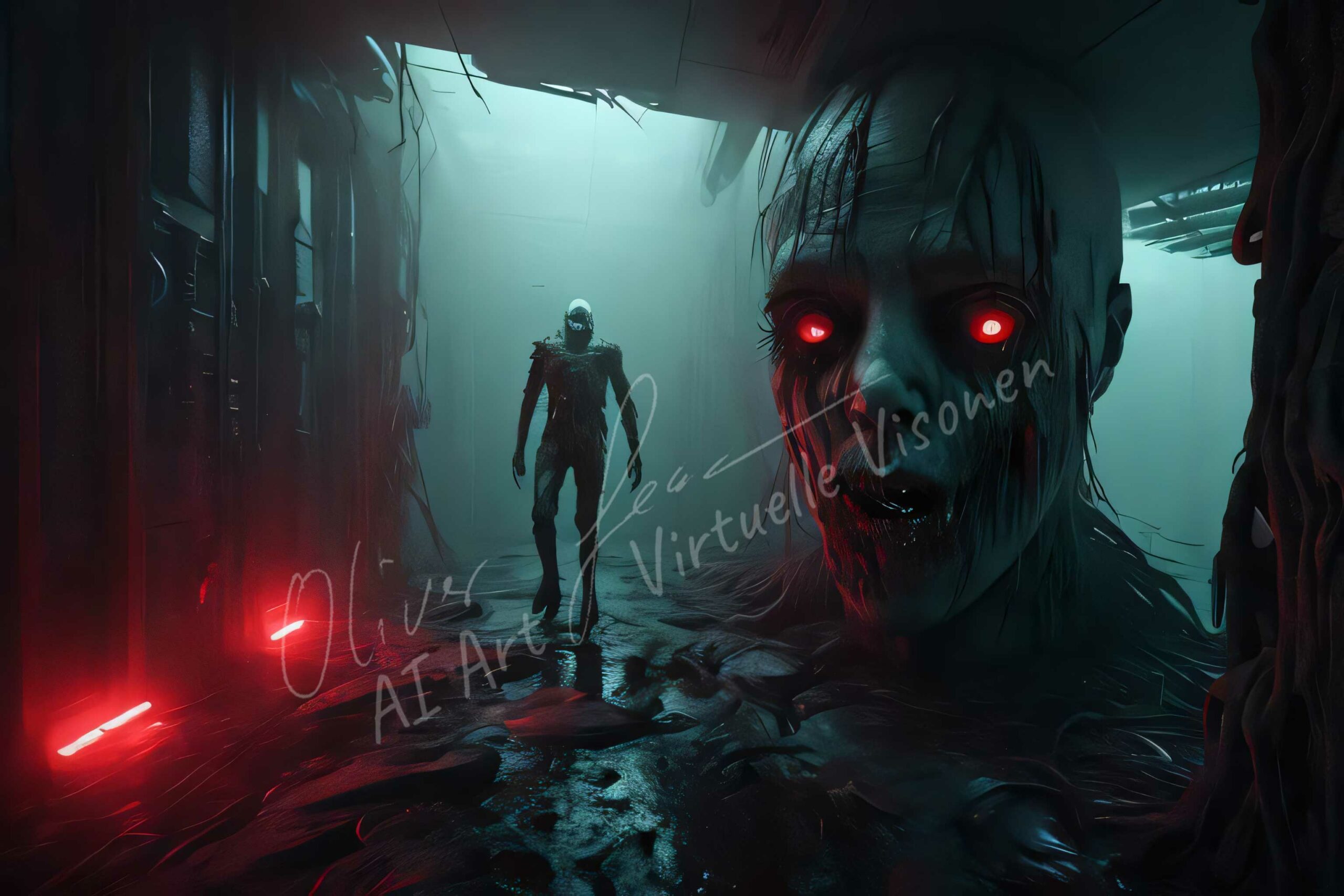 Horror Scene01 AI Art