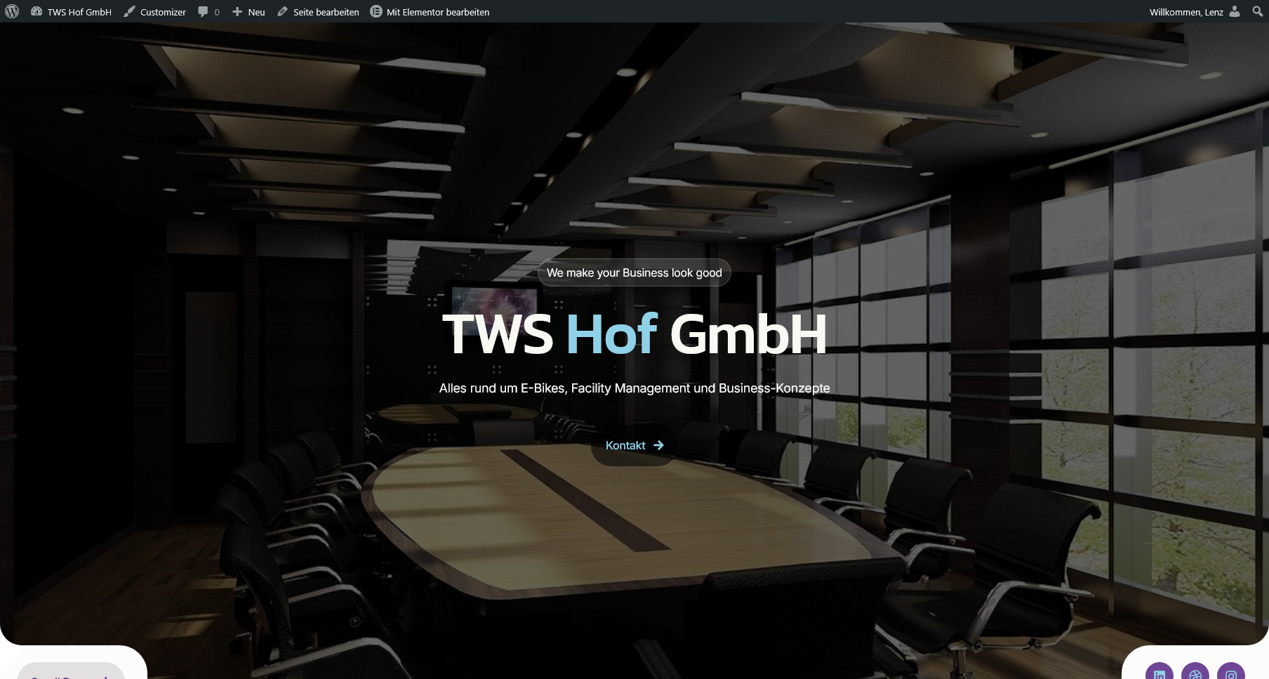 TWS Hof Neue Website